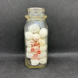Vintage S.B. McWreath Dairy Washington, PA 1/2 pint milk bottle